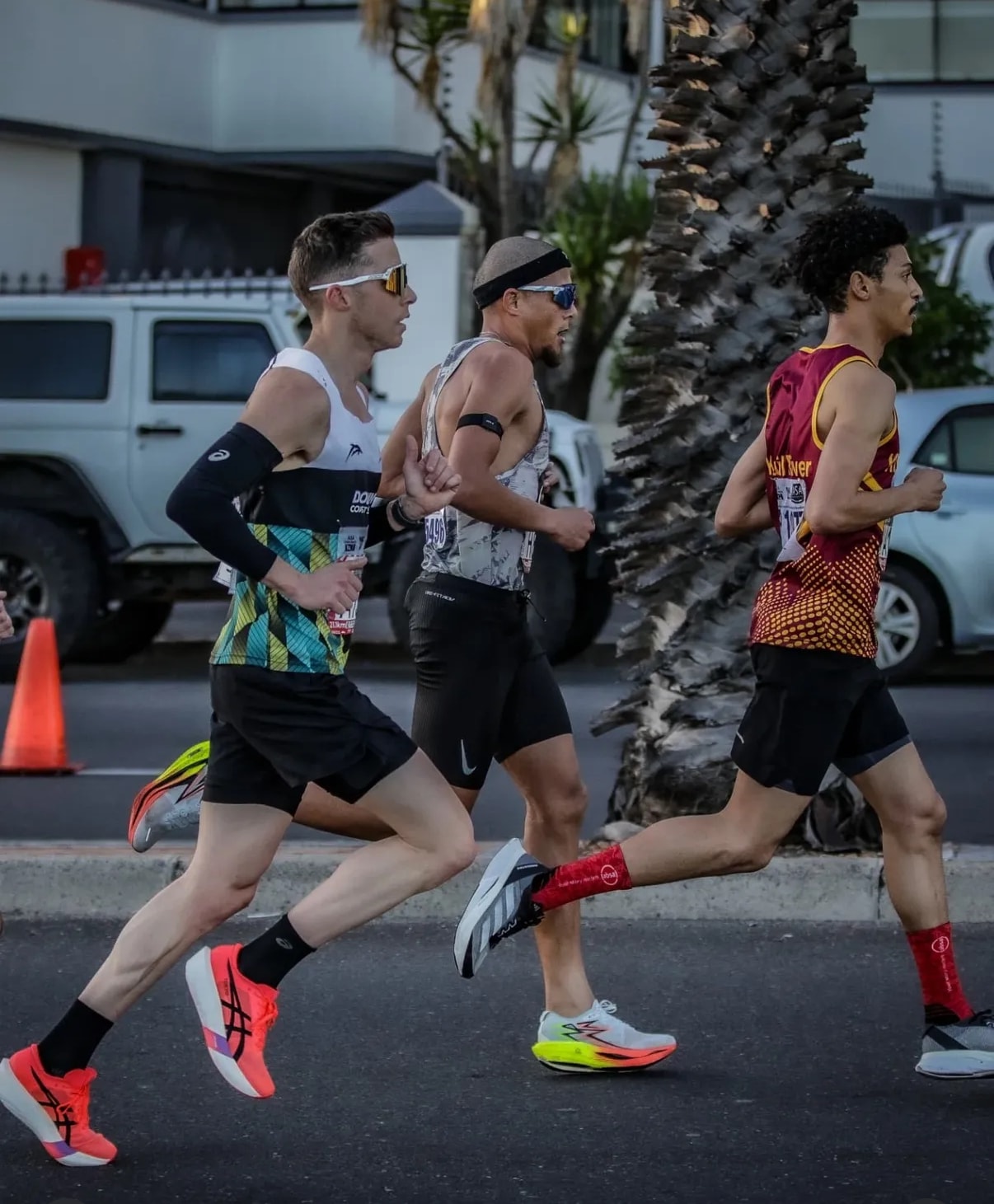 David Fick competing in a road race